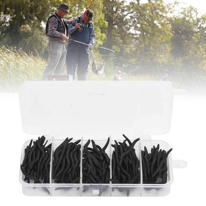 4cm Soft Rubber Earthworm Fishing Bait 100 Pieces 100pcs Soft Fishing ...