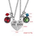 【DIV MALL】(NEW)2020 Ladybug Cat Noir Necklaces Friends Choker Half Heart Girl Friendship Love Gift.