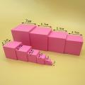 Montessori Learning Pink Tower Stacking Cubes Size Sorting Matching Game Brain. 