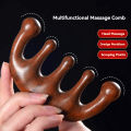 Multifunctional Scalp Resin Massage Comb for Hair Loss and Scalp Treatment Scraping and Unblocking Meridians Comb Portable Wide Tooth Wooden Comb.