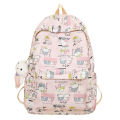 Bag new 202 Japanese cartoon backpack 3 forest fashion graffiti cute large capacity campus style girls schoolbag tide. 