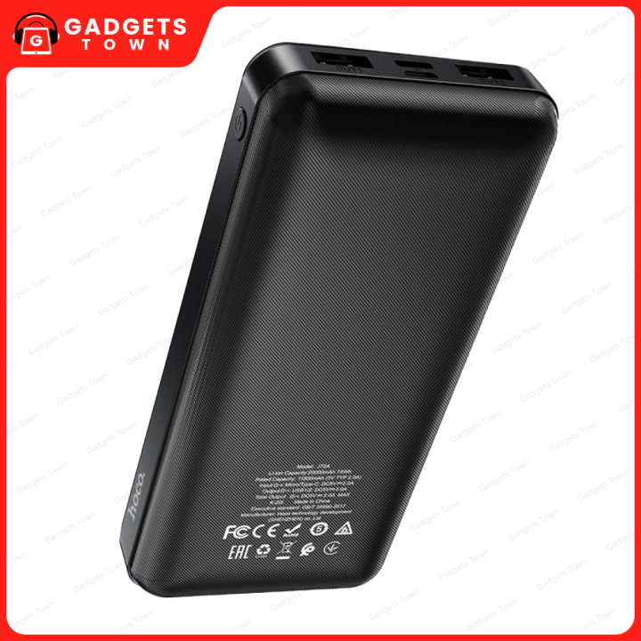 HOCO%20%7C%20J72A%20Easy%20Travel%2020000mAh%20Power%20Bank%20%7C%20Dual%20USB%205V/2A%20Output%20%7C%20Type-C%20&%20Micro-USB%20Input%20%7C%20LED%20Battery%20Indicator%20%7C%20ABS+PC%20Shell%20145%C3%9768%C3%9728mm%20%7C%20For%20Android%20&%20iPhone%20-%20Image%202