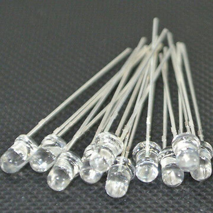 10Pcs-5mm TRANSPARENT LED IR Transmitter LED Sensor 5mm 940nm IR LED Lights Infrared Transmitters LED Sensor Lights 5mm For Electronics TV Camera Remote Control