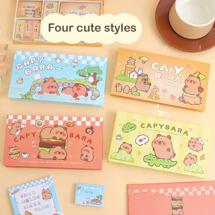 480Sheets%20Cartoon%20Cute%20Capybara%20Sticky%20Note%20Set%20School%20Supplies%20Multifunctional%20Planner%20Sticker%20Aesthetic%20Stationery%20Gifts%20-%20Image%203