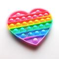 PINK Rainbow Color Love Shape popet toy for Kids. 