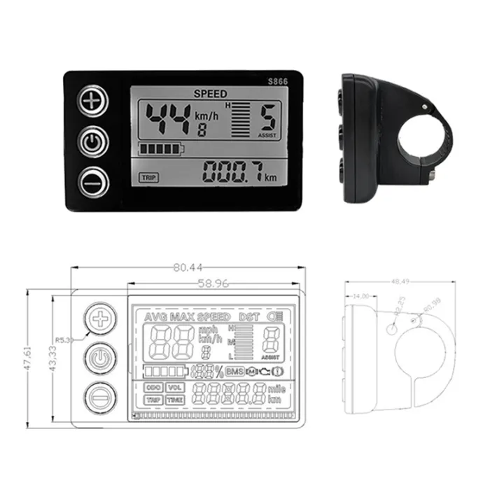 Controller%20Panel%20Dashboard%20Dashboard%20Controller%2024V%2036V%2048V%2060V%20S866%20Waterproof%206PIN%20Electric%20Bike%20LCD%20Display%20for%20Electric%20E-Bike%20Scooter%20-%20Image%205