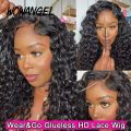 Wow Angel HD Lace Closure Wigs 6X6/5X5/4X4 Wear Go Glueless Water Wave Wig PrePlucked Natural Hairline Human Hair Curly Wig. 