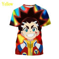 Classic Anime Beyblade Burst 3D Graphic T Shirts Mens Clothes Cartoon Print Chilren Casual Unisex Funny Short Sleeve T-Shirt Top.