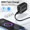 USB Charger Quick Charge 3.0 68W For Phone Adapter For iPhone 14 13 Huawei Mate Portable Wall Mobile Phone Charger Fast Chargers. 