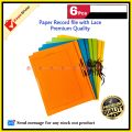 Paper Record file with Lace  Premium Quality pack of 6 pcs. 