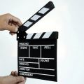 Hot Sale Woodon Movie Clapperboard Director Video Scene TV Movie Clapper Board Film Slate Cut Prop 20x20x1.5cm. 