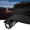 3 LED SST20 Mini LED Flashlight TYPE-C Rechargeable Portable EDC Torch Emergency Camping Lantern with Magnet Use 18350 Battery. 