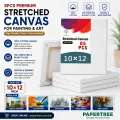 5Pcs Premium Stretched Canvas 10×12 Inch Cotton Canvas Board for Painting & Art.
