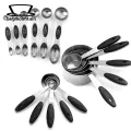 Skymountain Measuring Mugs Clean Easily Sugar Spice Essentials Metal Measuring Spoons Cups Set. 