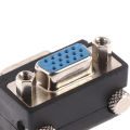 90 Degree Right Angled VGA Male To Female Extension Extender Video Adapter. 
