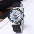 Aliexpress Belt watch Foreign Trade Fashion Hollowed-out Soft Tape Watch Non-Mechanical Watch Men.