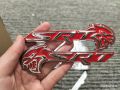 3D Metal Hellcat Fender Badge Emblem Front Grill Logo Car Stickers Decals For Chrysler Challenger Charger SRT Car Accessories. 