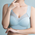 L-3XL Women Push Up Bra Ice Silk Seamless upper Bralette Wireless Summer Bras Plus Size Top Lingerie Underwear 15009.