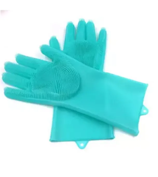 Silicone%20Dish%20washing%20Kitchen%20Hand%20Safety%20Gloves%20-%20Multicolor%202%20Piece%20Set%20-%20Hand%20Gloves%20-%20Image%202