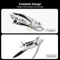 MAYTTO Pliers Multitool 8 In 1 Tools Set Multi-function Pliers Portable Pliers Folding Pliers Knife Wire Cutter for Outdoor Adventure Hunting Camping Hiking Stainless Steel Pliers with Safety Lock. 