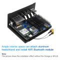 For 5 Plus Metal Case with Cooling Fan, WiFi 6 BT 5.2 Module Dual-Band Wireless Card, Antenna, Heatsink Easy Install Easy to Use.
