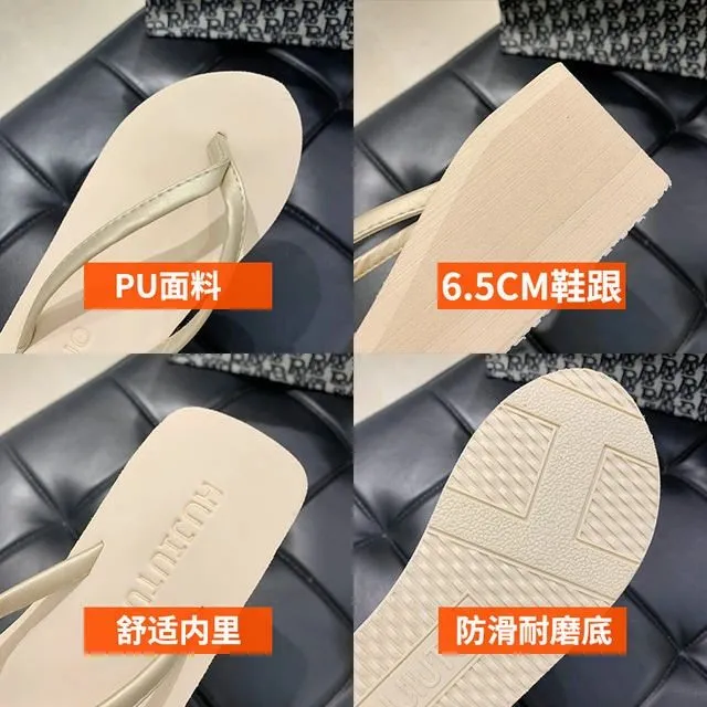 Flip%20Flops%20Women's%20High%20Heel%20Platform%20Summer%20Outdoor%20All-Matching%20Sandals%20Muffin%20Wedge%20Height%20Increasing%20Flip%20Flop%20Slippers%20Flat%20Shoes%20-%20Image%205