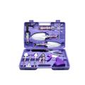 10Pcs Compact Garden Tool Set Vegetable Flower Herb Gardening Hand Tools Kit with Carrying Case. 