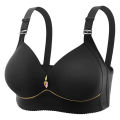 New Non-magnetic Thin Cup Glossy Fat Mm Bra Large Size No Underwire Comfortable Breathable Gathered Women's Underwear PCardiaCP. 