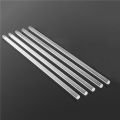3mmx250mm Round Shape Solid Acrylic Rod Pmma Extruded Bar Clear 4Pcs. 