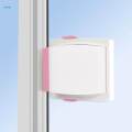 Sliding Door Locks, Self Sticky Sliding Cupboard Lock Glass Door Lock for Babies Protection.