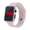 Unisex Rectangle Dial LED Light Digital Display Wrist Watch. 