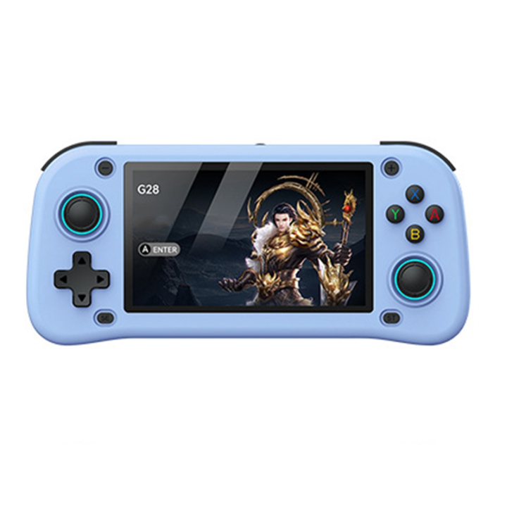 G28 Retro Handheld Video Game Console 64GB 10000+Game 4.3 Inch Screen Linux Pocket Player for /PS1/N64 Simulator B