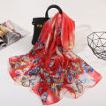 (New)Chiffon carf Comfortable to Wear ummer Butterfly Print Long hawl Wrap.