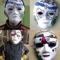 White Mask,24Pcs Halloween Full Face Mask Blank DIY Mask Dance Cosplay Party Plain Masquerade Paper Mask to Decorate. 