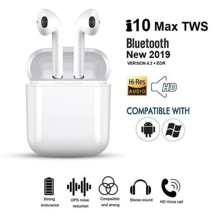 Etaronicy%20i10%20Max%20TWS%20Wireless%20Bluetooth%205.0%20Earphones%20Stereo%20Earbuds%20w/Charging%20Box%20-%20Image%203
