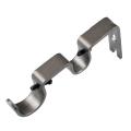 New Univeral Metal Window Curtain Rod Bracket Holder Drape Bar Fixed Hook Clamp.