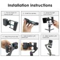 Lightweight Handheld Stabilizer Gimbal Adapter Mount Plate with Thumb Screw for DJI OM 6 5 4 3 Action Cameras Mounting Part. 
