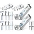 2 Pack Repair Replacement Parts Double Folding Door Metal Top Pivot Hardware Package for Bi-Fold Door Sliding Door Closet Door. 