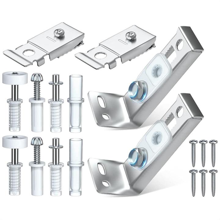 2 Pack Repair Replacement Parts Double Folding Door Metal Top Pivot Hardware Package for Bi-Fold Door Sliding Door Closet Door