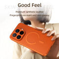 lthmy for Xiaomi 17T Casing Luxury Goatskin Skin Leather Phone Case Wireless Charging Shockproof Protection Back Hard Cover.