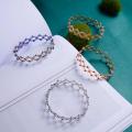 2 In 1 Magic Retractable Ring Bracelet Creative Stretchable Twist Folding Ring Crystal Rhinestone Bracelets Women Jewelry Gift.
