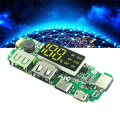 18650 Lithium Battery Digital Display Charging Module 5V 2.4A Three Charging Port with Display Boost Module Easy to Use. 
