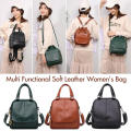 Ladies Ladies fashion backpack Chic Small size Fashion Designer leather handbag Designer PU leather PU leather shoulder bag for Daily use Travel College students Work Casual outings.