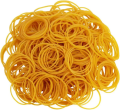 High-Quality Yellow Elastic Rubber Bands for Office and School Binders, 25g. 