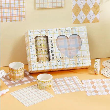 5%20Rolls%20Grid%20Washi%20Tape%20Set%20with%2080%20Sheets%20Gold%20Foil%20Sticky%20Notes%20%7C%20Decorative%20Journal%20&%20Masking%20Tape%20-%20Image%203