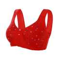 Pregnant Women Breastfeeding Bra Without Steel Ring Flower Print Maternity Underwear Front Button Bra Postpartum Underwear mummy Bra.