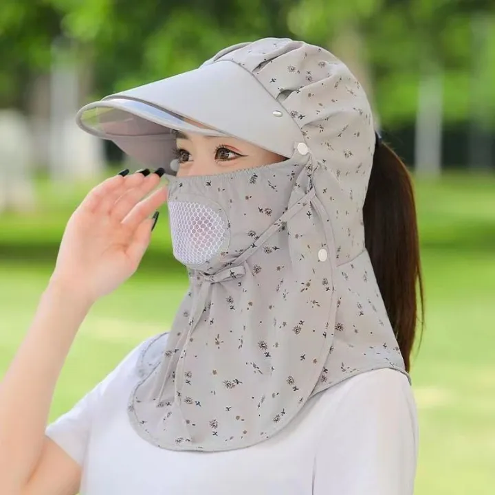 Sun%20Hat%20Women's%20Summer%20UV%20Protection%20Cover%20Face%20Summer%20Hat%20Spot%20Cap%20Sun%20Protection%20Wide%20Brim%20Full%20Face%20Sun%20Cycling%20-%20Image%208