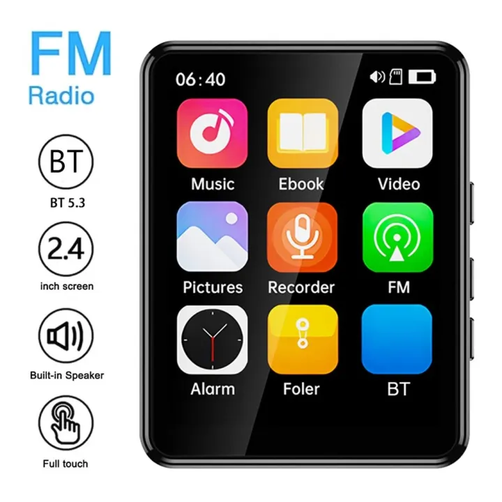 Portable%20MP3%20Player%202.4Inch%20HD%20Full%20Touch%20Screen%20MP3%20Music%20Player%20With%2016/32/64GB%20Card%20Bluetooth-Compatible5.3%20MP3%20Video%20Players%20-%20Image%205