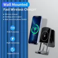 Mobile Phone Wireless Charger Wall Mounted Wireless Charging Bracket 15W Fast Charging For IOS Android. 