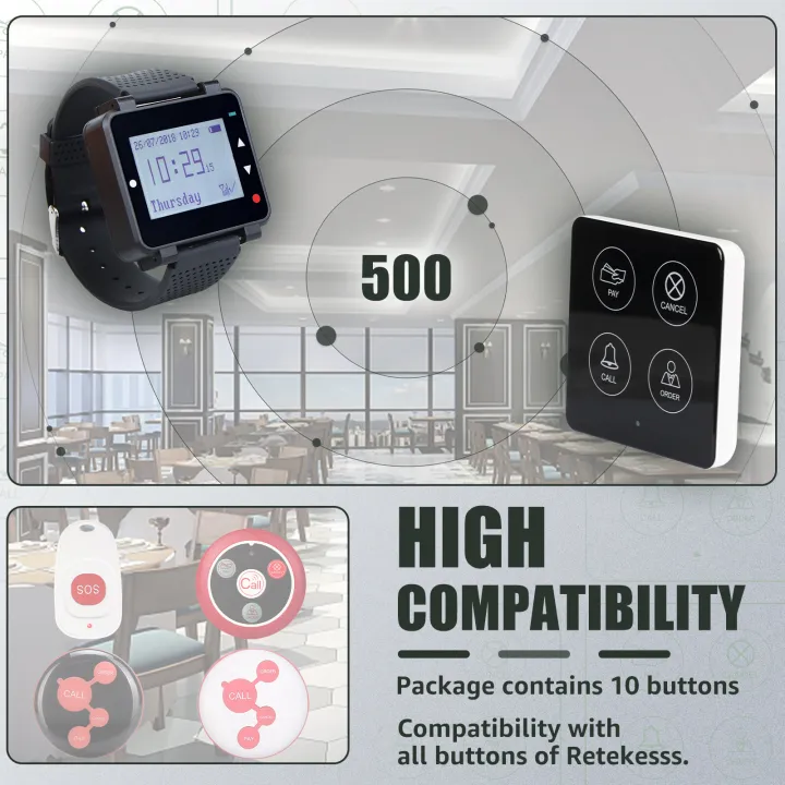 Retekess%20T128%20Restaurant%20Pager%20System%20Waiter%20Queue%20Wireless%20Calling%20System%20Rechargeable%20Watch%20Pager%20and%20TD033%20Buttons%20-%20Image%206